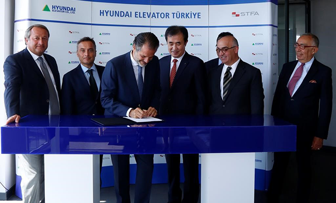 STFA And The Korean Giant HYUNDAI Elevator Have Signed A Partnership Agreement